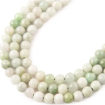 Dětské navlékací korálky Korálky z minerálu Jadeit barmský 4 mm