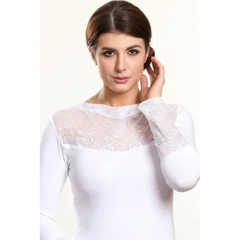 Dámská halenka Halenka Estera - dlouhý rukáv - bílá - XXL