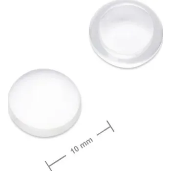 Korálek Skleněný kabošon 10 mm transparentní
