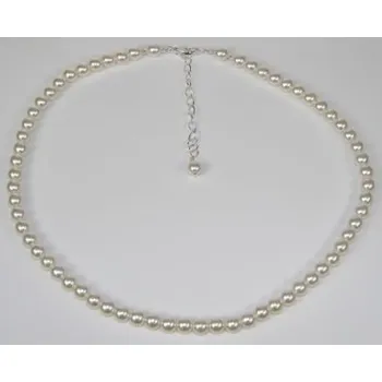 Náhrdelník Náhrdelníky bižuterie - Náhrdelníky z korálků a perel - 7201-0007 - MS18 - Světle růžové perly - stříbro