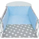 Tomi Povlečení K3 minky Hvězdy - šedá-modrá