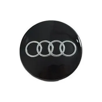 Poklice na kolo Krytky kol, pokličky na kola AUDI 68mm černá lesklá 8D0601170-BL