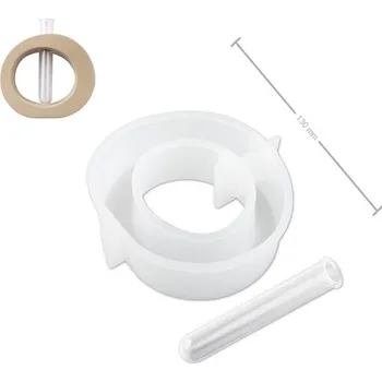 Váza Manumi Silikonová forma na odlévání kreativní hmoty váza s 3 tubami 120x130x40mm