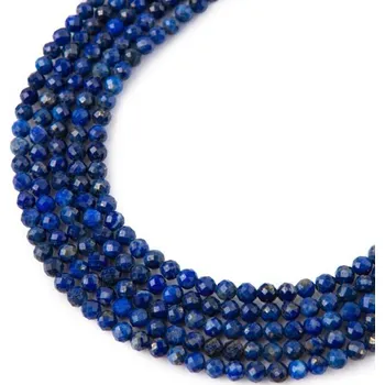 Dětské navlékací korálky Korálky z minerálu Lapis Lazuli AA 2 mm broušené