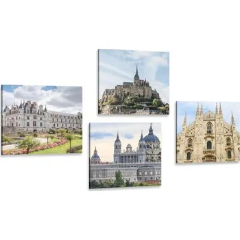 Obraz Dovido Set obrazů historické památky