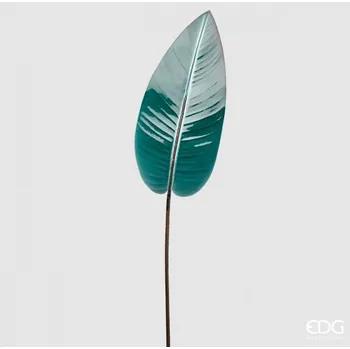 umělá květina Lesklý banánový list zeleno-modrý, 97 cm