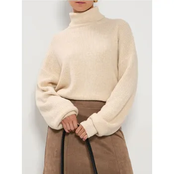 Dámská móda Sinsay - Melanžový rolák - béžová - 231GT-80M - 231GT-80M-M