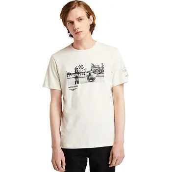 Pánské tričko Moto Guzzi Pánské tričko Moto Guzzi Timberland 100th GF - bílá - S