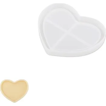kreativní sada Manumi Silikonová forma pro kreativní hmoty srdce 100 x 80 x 10 mm