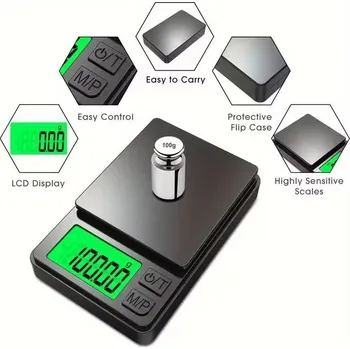 Osobní váha Setinková digitální váha 200g přesnost 0,01g