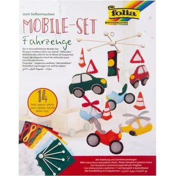 kreativní sada Sada na výrobu závěsu nad postýlku Auta