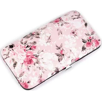 Manikúra v pouzdře s květy - 2 pudrová