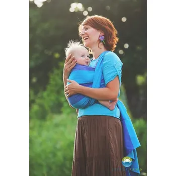 Šátek na nošení dítěte Little Frog Tanzanite merino - délka 4,2m