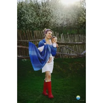 Šátek na nošení dítěte RING SLING LITTLE FROG - SAPPHIRE - S