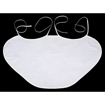 Svatební dekorace Svatební bryndák lemovaný šikmým proužkem - bílá