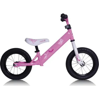 Dětské vozidlo Odrážedlo Rebel Kidz Steel Air 12,5" Butterfly - Růžová