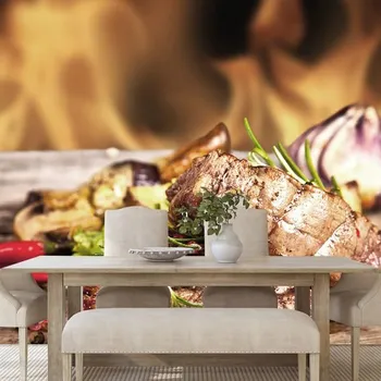 Tapeta Dovido Samolepící fototapeta grilovaný hovězí steak