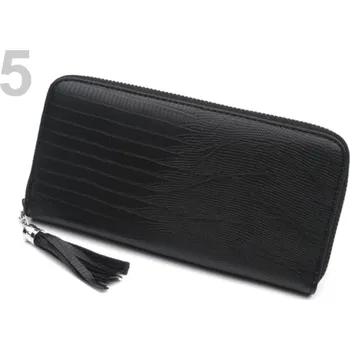 Peněženka Stoklasa Dámská peněženka 9x19cm s třásničkou 5 černá