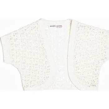 Bolerko dívčí s krátkým rukávem, Minoti, daydream 6, bílá - 92/98 | 2/3let