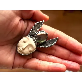 Brož Originální talisman - Láskomírka (Autorská brož)