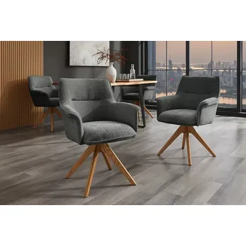 Jídelní židle Otočné jídelní křeslo 2 ks KEUS Dekorhome