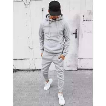 Buďchlap Atraktivní tepláková souprava ve světle šedé barvě