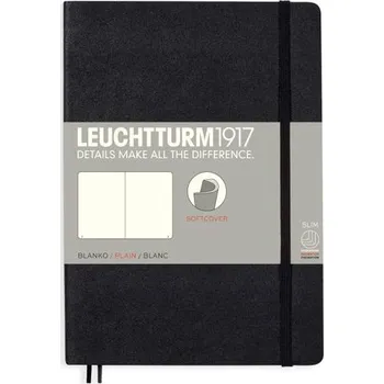 Zápisník LEUCHTTURM1917 Plain Medium Softcover Notebook