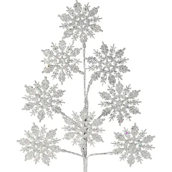 Vánoční dekorace ArtFir Vánoční větvička 22 | stříbrná 75 cm