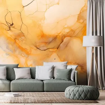 Tapeta Dovido Samolepící tapeta imitace žlutý mramor