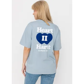 Dámské tričko Carhartt WIP Heart II Hartt (blue fog) XS, modrá
