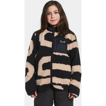 Dětská fleecová mikina Didriksons Exa Path l black velikost 150