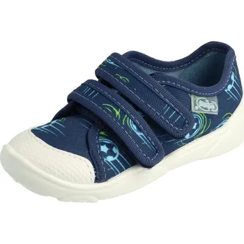 Dívčí obuv Dětské chlapecké tenisky 907p140 Befado, modré, plátěnky letadla Velikost: 25