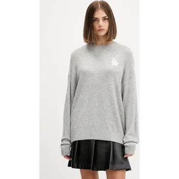 Pánský svetr Svetr z vlněné směsi New Era 60684495 šedá 09X, vel. M