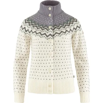 Dámská mikina svetr dámský FJÄLLRÄVEN Övik Knit Cardigan W Chalk White-Flint Grey - M