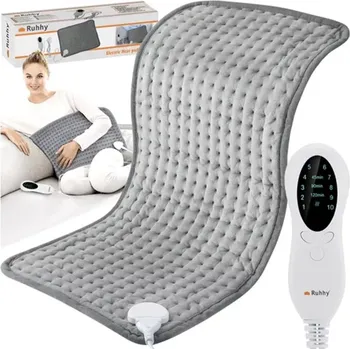 Žertovný předmět Vyhřívaná deka 60x30cm, 10 výkonů, automatické vypnutí a ochrana před přehřátím 24886 - šedá