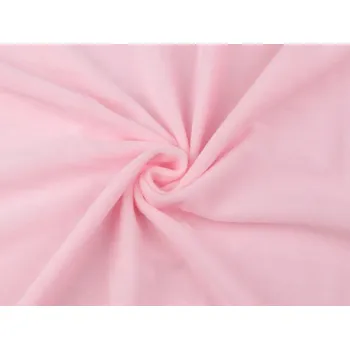 Minky hladké / JEMNÝ PLYŠ SAN METRÁŽ - 12 (43) růžová světlá