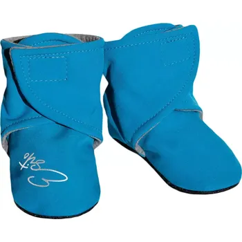 Kojenecké oblečení ESITO | Capáčky barefoot Softshell Turquoise - tyrkysová / 3 - délka stélky: 13 cm