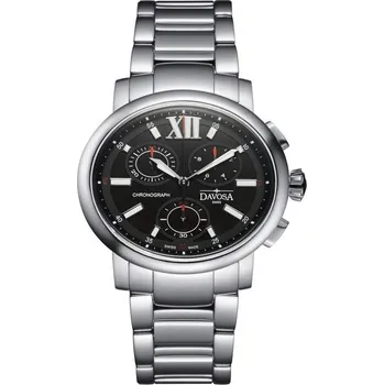 Hodinky Davosa Oval Edition Chronograph 168.578.55 + 5 let záruka a dárek ZDARMA