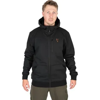 Rybářské oblečení Fox Bunda Collection Soft Shell Jacket Black & Orange - XXL