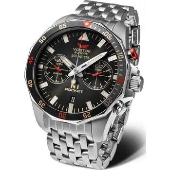 Hodinky Vostok Europe N-1 Rocket Chrono Line 6S21-225A618B + 5 let záruka a dárek ZDARMA