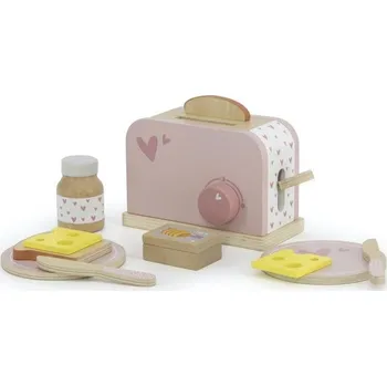 Hra na obchod Dětský spotřebič Label Label Toaster růžový