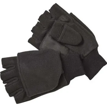 Rybářské oblečení Kinetic Rukavice Wind Stop Fold Over Mitt Black - L
