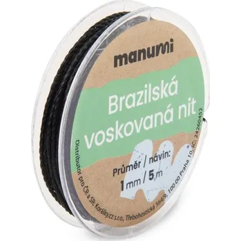 Nit Manumi Brazilská voskovaná nit 1 mm/5m černá