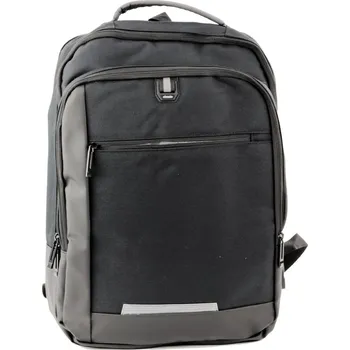 Městský batoh LEAN Obchodní batoh USB Kapsa na Notebook Černý 16L 45cm