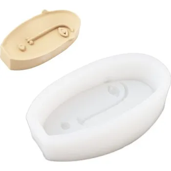 kreativní sada Manumi Silikonová forma na odlévání kreativní hmoty Line art tvář 65x116x30mm