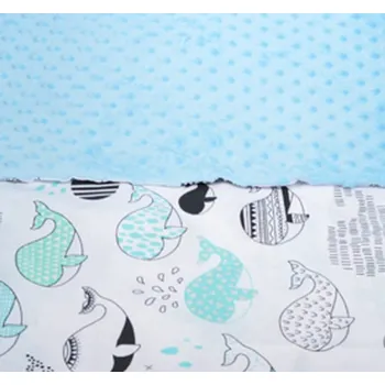 Povlečení Tomi Povlečení K2 minky Velryba - modrá