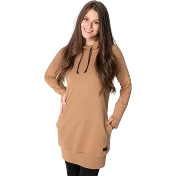 Dámské oblečení Drexiss Mikinošaty Drexiss DR coffee