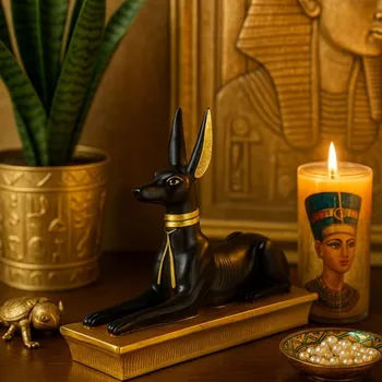 Egyptský bůh- Ležící Anubis