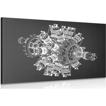 Obraz Dovido Obraz hvězdicový motor