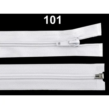 Zip Spirálový zip šíře 5 mm délka 100 cm (bundový) - 101 bílá